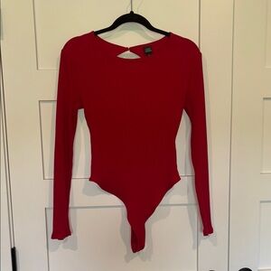 Wild Fable Long Sleeve Thong Bodysuit